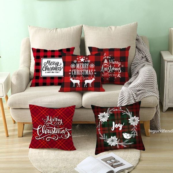 christmas style pillow cases pillowcase red plaid cushion cover square pillow case 450x450mm home bedroom sofa decor
christmas style pillow cases pillowcase red plaid cushion cover square pillow case 450x450mm home bedroom sofa decor