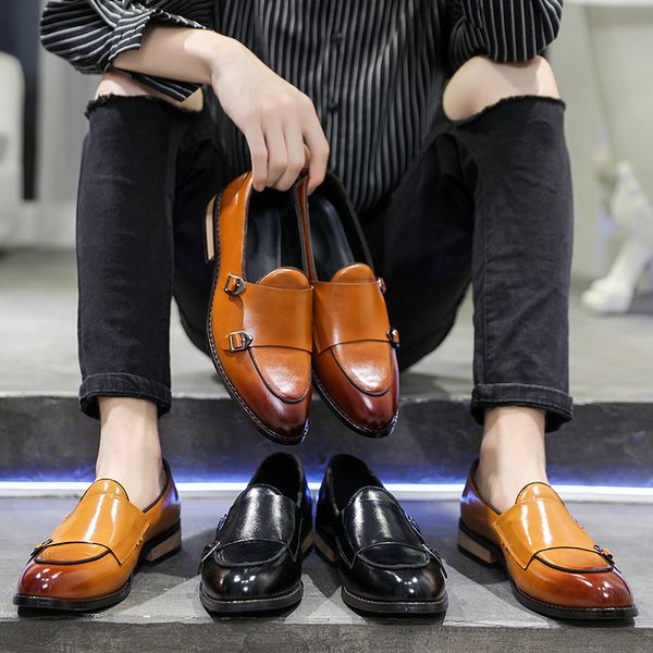 italian style spring autumn men oxfords slip-on casual buckle formal dress leather loafers man wedding shoes, Black
italian style spring autumn men oxfords slip-on casual buckle formal dress leather loafers man wedding shoes, Black