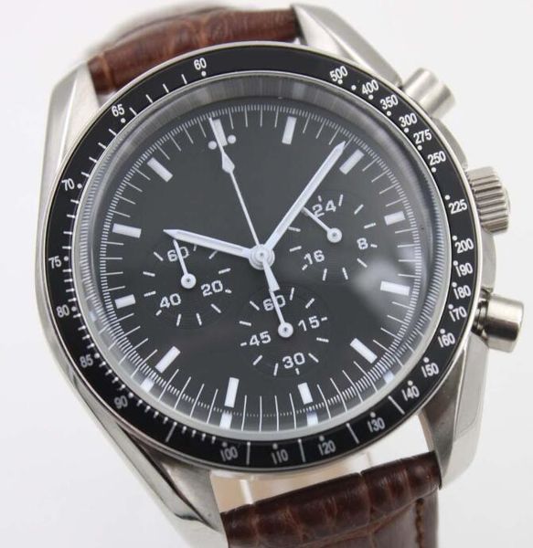 new style moonwatch master chronometer co-axial sport mens watches 40mm quartz chronograph speed watch apollo wristwatches on a leather band, Slivery;brown
new style moonwatch master chronometer co-axial sport mens watches 40mm quartz chronograph speed watch apollo wristwatches on a leather band, Slivery;brown
