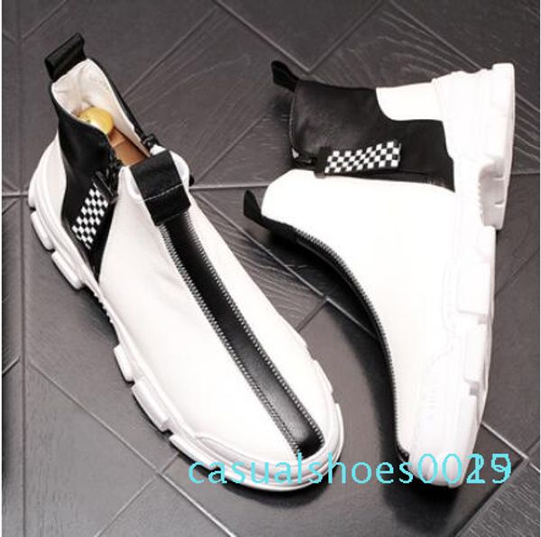 1fashion new style men designer mixed colors casual flats high platform shoes skateboard hip-hop shoes sapato social c15, Black
1fashion new style men designer mixed colors casual flats high platform shoes skateboard hip-hop shoes sapato social c15, Black