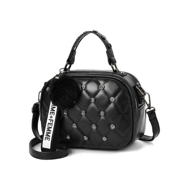 2020 trendy rivet bag women crossbody bags lady messenger bag with hairy ball solid pu leather mini handbag
2020 trendy rivet bag women crossbody bags lady messenger bag with hairy ball solid pu leather mini handbag