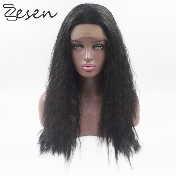 zesen synthetic lace front wig hd lace wigs 13x4 glueless lace front wigs for women water wave, Black
zesen synthetic lace front wig hd lace wigs 13x4 glueless lace front wigs for women water wave, Black