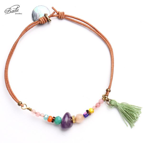 badu women elastic bracelet amethist tassel pendant bracelets summer jewelry new fashion adjustable friends gift girls handmade, Golden;silver
badu women elastic bracelet amethist tassel pendant bracelets summer jewelry new fashion adjustable friends gift girls handmade, Golden;silver
