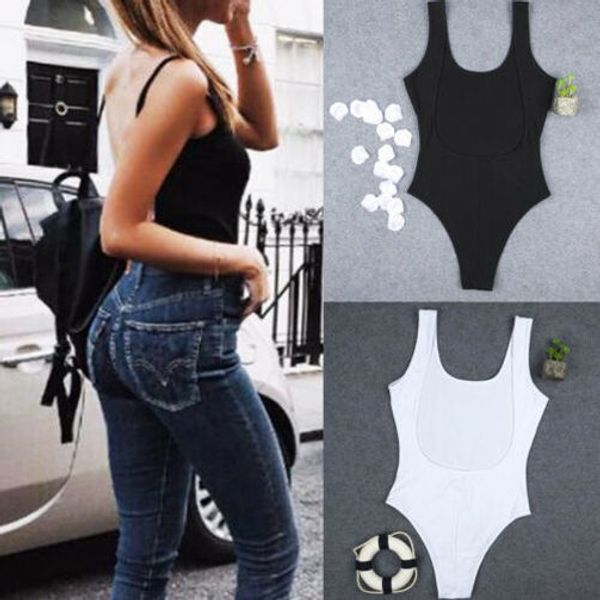2020 neu fashion polyester frauen dame bodysuit stretch trikot sleeveless bodycon jumps summer holiday tank camisuit, White
2020 neu fashion polyester frauen dame bodysuit stretch trikot sleeveless bodycon jumps summer holiday tank camisuit, White