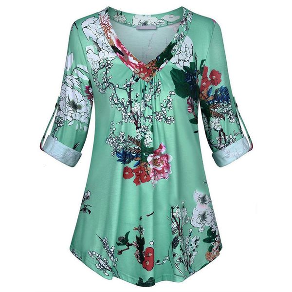 womens blouse 2020 vintage floral printed blouse plus size women long sleeve print v neck button pullover shirt, White
womens blouse 2020 vintage floral printed blouse plus size women long sleeve print v neck button pullover shirt, White