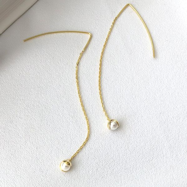 2020 Fashion pearl earrings drop 925 sterling silver Minimalist jewelry earrings gold threader for women 10 pairs per lot
2020 Fashion pearl earrings drop 925 sterling silver Minimalist jewelry earrings gold threader for women 10 pairs per lot