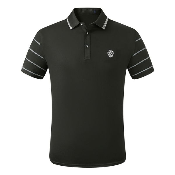 new men's casual polo shirt embroidered short sleeve fashion classic polos spring men's t-shirt t-shirt, Black;brown
new men's casual polo shirt embroidered short sleeve fashion classic polos spring men's t-shirt t-shirt, Black;brown