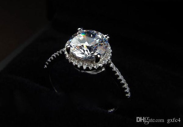 2018 new peacock star 2 ct created diamond solid 925 sterling silver wedding promise engagement ring jewelry, Golden;silver
2018 new peacock star 2 ct created diamond solid 925 sterling silver wedding promise engagement ring jewelry, Golden;silver