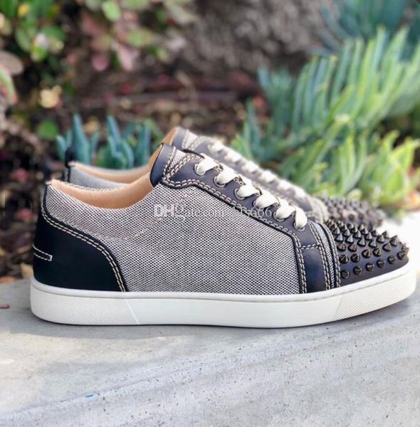 fall outdoor low sneakers spikes shoes red bottom with brand shoe, luxury men's gray louflats leather canvas sneakers women boots whoel, Black
fall outdoor low sneakers spikes shoes red bottom with brand shoe, luxury men's gray louflats leather canvas sneakers women boots whoel, Black