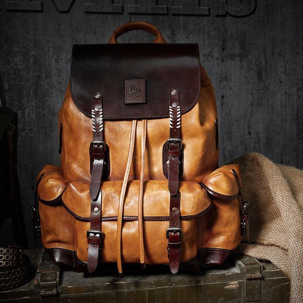 100% Soft Genuine Cow Leather Drawstring Bag Luxury Mens laptop backpack Travel Day Pack Bag Large Capacity handmade mochila sac
100% Soft Genuine Cow Leather Drawstring Bag Luxury Mens laptop backpack Travel Day Pack Bag Large Capacity handmade mochila sac