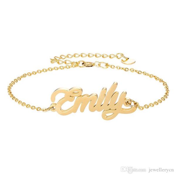 18k gold plated stainless steel bracelets letter name " emily " charm bracelets for women personalized custom charm christmas gift, Golden;silver
18k gold plated stainless steel bracelets letter name " emily " charm bracelets for women personalized custom charm christmas gift, Golden;silver