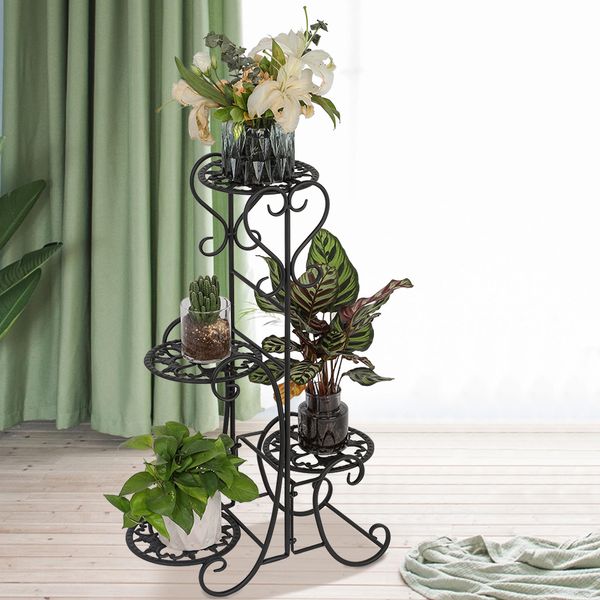 new arrival 4 potted rounded flower metal shelves plant pot stand decoration for indoor outdoor garden black fashion pot stand us stock
new arrival 4 potted rounded flower metal shelves plant pot stand decoration for indoor outdoor garden black fashion pot stand us stock