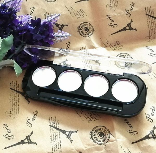 empty black eye shadow case container diy bottle 4 grids compatc circle container box with aluminum plate
empty black eye shadow case container diy bottle 4 grids compatc circle container box with aluminum plate