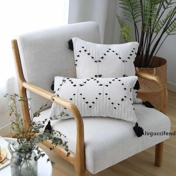 white black geometric cushion cover tassels pillow cover woven for home decoration sofa bed throw pillow case 45x45cm/30x50cm
white black geometric cushion cover tassels pillow cover woven for home decoration sofa bed throw pillow case 45x45cm/30x50cm