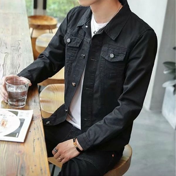 men's jacket 2020 new modis men's denim jacket korean version of the slim black trend handsome student, Black;brown
men's jacket 2020 new modis men's denim jacket korean version of the slim black trend handsome student, Black;brown