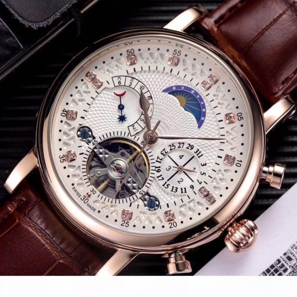 fashion swiss watch leather tourbillon watch automatic men wristwatch men mechanical steel watches relogio masculino clock, Slivery;brown
fashion swiss watch leather tourbillon watch automatic men wristwatch men mechanical steel watches relogio masculino clock, Slivery;brown