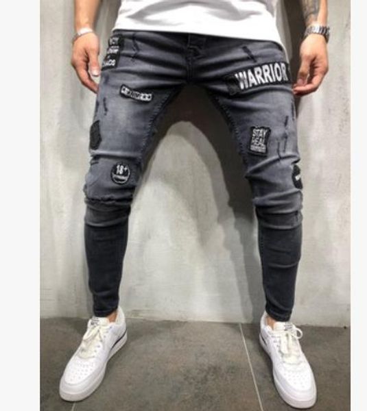 mens skinny jeans casual slim biker jeans denim knee hole hiphop ripped pants washed fashion dzw9, Blue
mens skinny jeans casual slim biker jeans denim knee hole hiphop ripped pants washed fashion dzw9, Blue