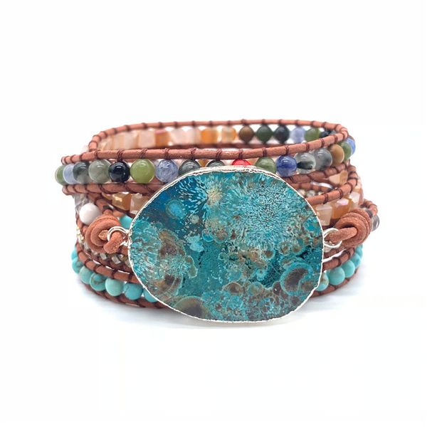 5x кожа wrap браслет из бисера огромный oceanstone браслет, boho chic ювелирные изделия, артистический браслет валентина подарок! cx200730, Black
5x кожа wrap браслет из бисера огромный oceanstone браслет, boho chic ювелирные изделия, артистический браслет валентина подарок! cx200730, Black
