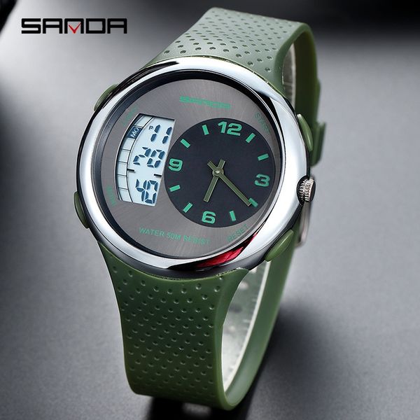 sanda electronic quartz sanda 763 waterproof multi-function outdoor youth sports watch men's electronic dual-movement quartz watch, Blue
sanda electronic quartz sanda 763 waterproof multi-function outdoor youth sports watch men's electronic dual-movement quartz watch, Blue