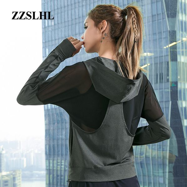 women running jackets hooded zipper sport jacket windproof long sleeve yoga shirts outdoor fitness gym workout sportswear, Black;red
women running jackets hooded zipper sport jacket windproof long sleeve yoga shirts outdoor fitness gym workout sportswear, Black;red