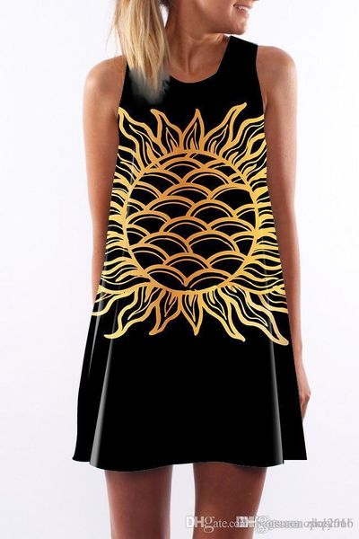 women dress crew neck summer new style sling sleeveless hip wrap lady sun flower print skirt casual pencil dresses size s-xl, Black;gray
women dress crew neck summer new style sling sleeveless hip wrap lady sun flower print skirt casual pencil dresses size s-xl, Black;gray