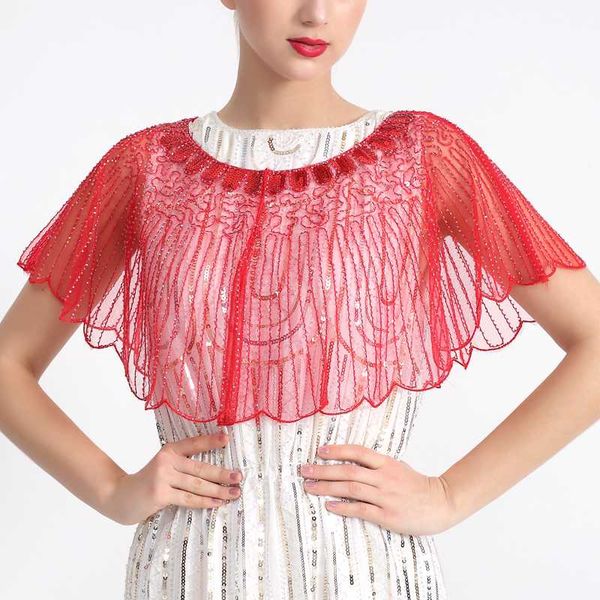 women 1920s flapper sequin shawl paisley striped art deco vintage cape bolero sheer see-through mesh lace party shrug cover up, Blue;gray
women 1920s flapper sequin shawl paisley striped art deco vintage cape bolero sheer see-through mesh lace party shrug cover up, Blue;gray