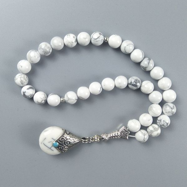 новый дизайн белого howlite 10ммы натуральный камень тасбий с подвеской для мусульманских свадебного подарка y200730, Black
новый дизайн белого howlite 10ммы натуральный камень тасбий с подвеской для мусульманских свадебного подарка y200730, Black