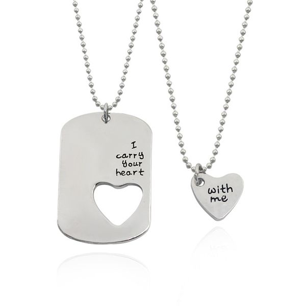 2pcs/set silver color friends heart shaped pendant necklaces for couples men women dangle necklace jewelry gift
2pcs/set silver color friends heart shaped pendant necklaces for couples men women dangle necklace jewelry gift