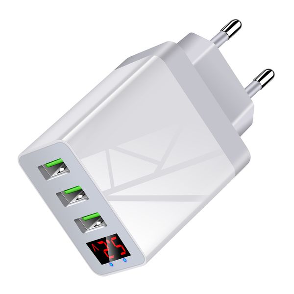 multi-port usb charger universal travel charger for us eu uk intelligent digital current and voltage 3usb charging head 2 colors
multi-port usb charger universal travel charger for us eu uk intelligent digital current and voltage 3usb charging head 2 colors