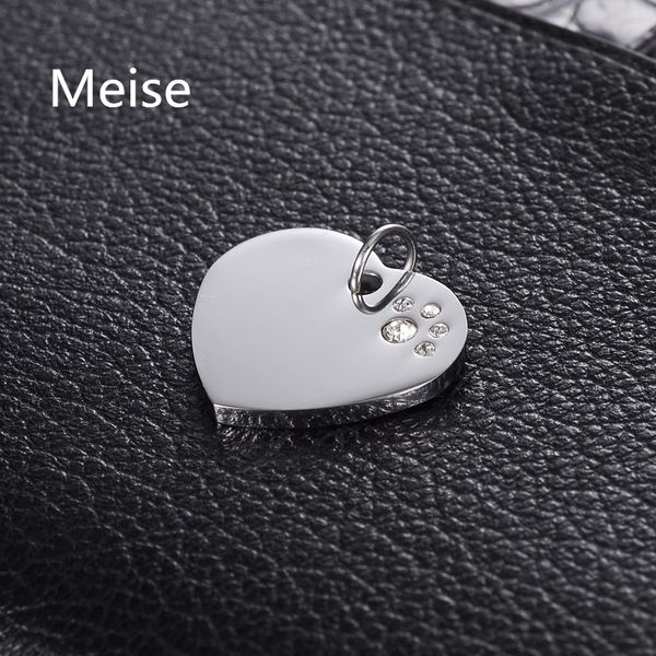e09m9 charming color accessories stainless steel heart accessories diamond stainless steel dog claw point diamond small brand smooth small b, Silver
e09m9 charming color accessories stainless steel heart accessories diamond stainless steel dog claw point diamond small brand smooth small b, Silver