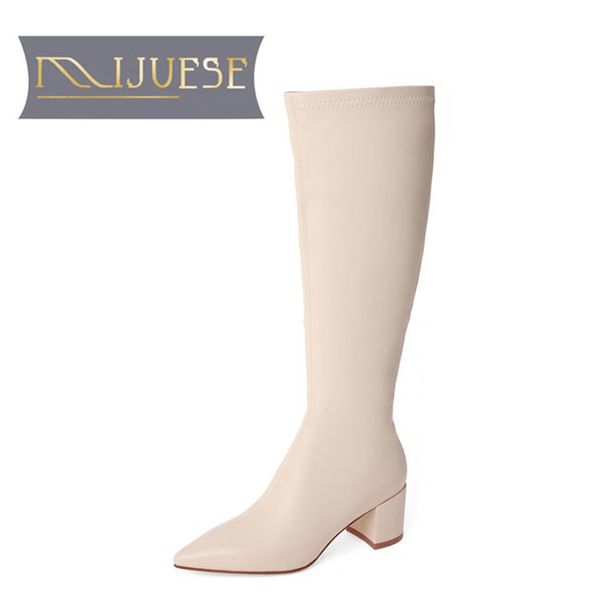 mljuese 2021 women knee-high boots microfiber winter short plush pointed toe zipper high heels female boots size 43, Black
mljuese 2021 women knee-high boots microfiber winter short plush pointed toe zipper high heels female boots size 43, Black