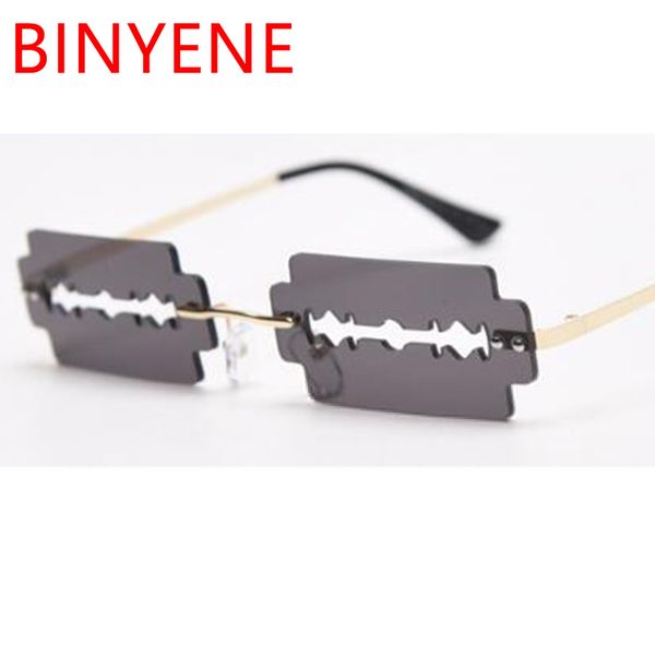 prom party rimless sunglasses women 2020 funny designer fashion shades hollow lens celebrity funny rectangle sunglasses uv400, White;black
prom party rimless sunglasses women 2020 funny designer fashion shades hollow lens celebrity funny rectangle sunglasses uv400, White;black