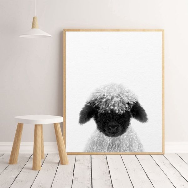 cute animal wall art canvas oil painting black nose lamb poster prints modern wall pictures for nursery kids bedroom home decoration
cute animal wall art canvas oil painting black nose lamb poster prints modern wall pictures for nursery kids bedroom home decoration