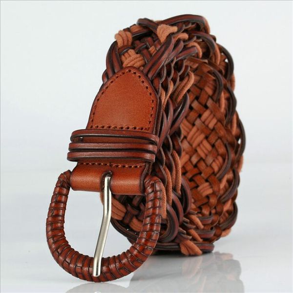 2020 fashion popular ladies pin buckle handmade cowhide woven belts for women casual national wind leather belts, Black;brown
2020 fashion popular ladies pin buckle handmade cowhide woven belts for women casual national wind leather belts, Black;brown