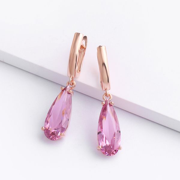new 8 color gold 585 earrings for women water drop big dangle earrings with pink stone fashion party jewelry ers-p95, Silver
new 8 color gold 585 earrings for women water drop big dangle earrings with pink stone fashion party jewelry ers-p95, Silver