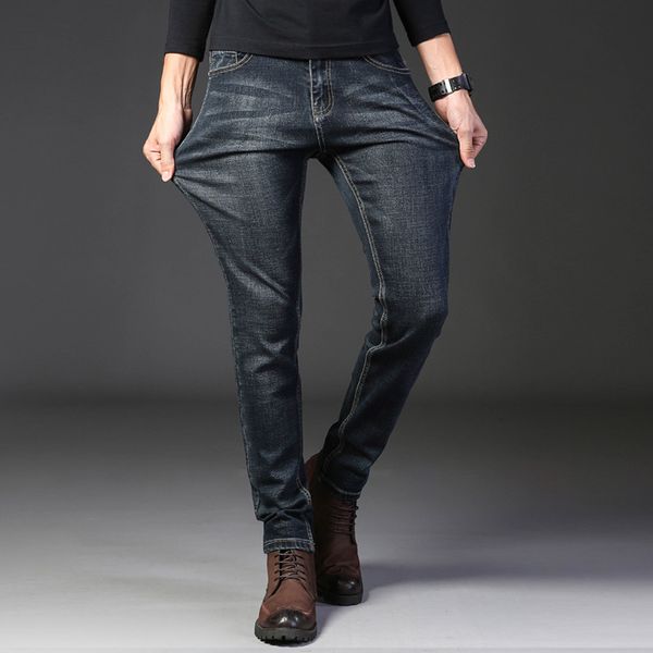 men's jeans retro nostalgia straight denim men fashion long trousers loose trend business casual pants clothes, Blue
men's jeans retro nostalgia straight denim men fashion long trousers loose trend business casual pants clothes, Blue