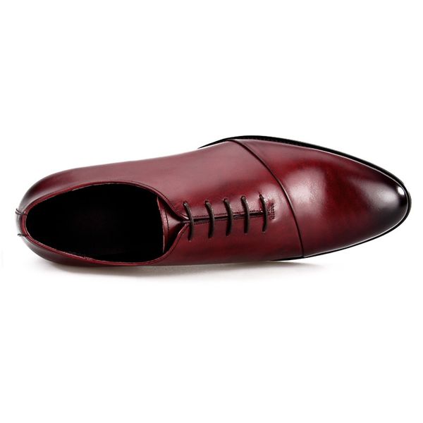 dress shoes casual men oxford business office genuine leather footwear designer solid color pointed toe formal zapatos hombre, Black
dress shoes casual men oxford business office genuine leather footwear designer solid color pointed toe formal zapatos hombre, Black
