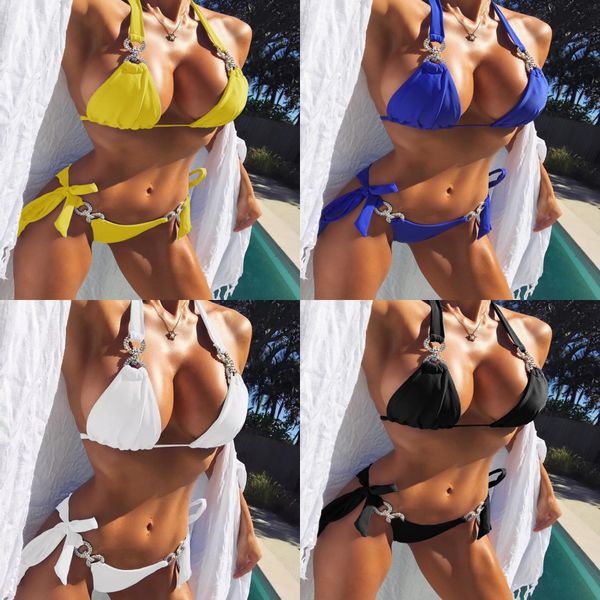women halter flower 2pcs bikinis summer beach swimwear clothing bras set briefs underwear#323, White;black
women halter flower 2pcs bikinis summer beach swimwear clothing bras set briefs underwear#323, White;black