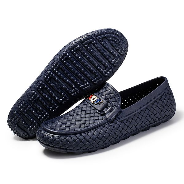 spring and summer men's casual shoes leather woven shoes peas driving men's breathable soft sweat-proof, Black
spring and summer men's casual shoes leather woven shoes peas driving men's breathable soft sweat-proof, Black