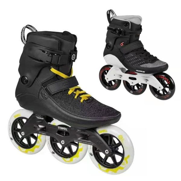 Japy 100% Original Powerslide Swell Trinity Frame Inline Skates 3*110mm 3*125mm Street Racing Skates Roller Skating Patines