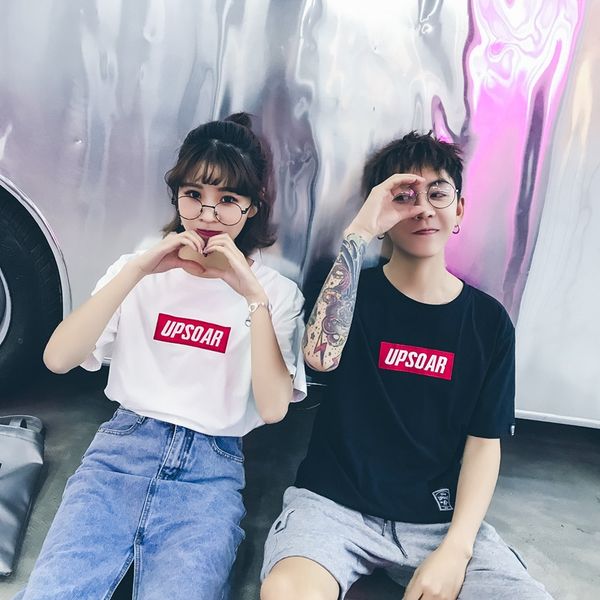 2020 new korean-style short-sleeved loose harajuku style men's and women's fashionable clothes t-shirt t-shirt, White
2020 new korean-style short-sleeved loose harajuku style men's and women's fashionable clothes t-shirt t-shirt, White