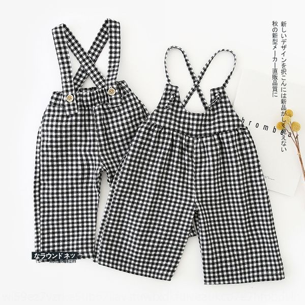 ekz135 enzo sling clothing younger brother 2020 spring new brother and sister clothing plaid suspender pants, Blue
ekz135 enzo sling clothing younger brother 2020 spring new brother and sister clothing plaid suspender pants, Blue
