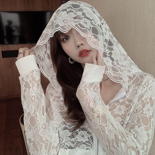 white black lace jacket women hooded thin short women basic coats summer sunscreen casual cardigan beach jacket woman c6337, Black;brown
white black lace jacket women hooded thin short women basic coats summer sunscreen casual cardigan beach jacket woman c6337, Black;brown
