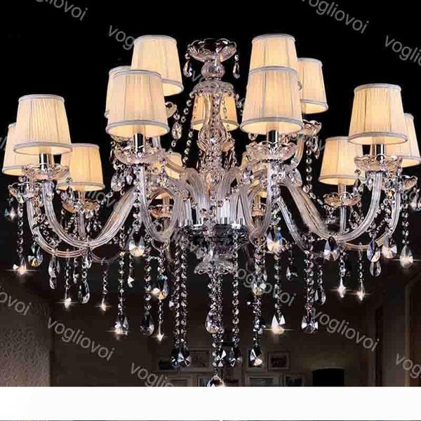 crystal chandeliers europe k9 crystal e14 with lampshade for home lighting fixture suspension droplight living dining dhl
crystal chandeliers europe k9 crystal e14 with lampshade for home lighting fixture suspension droplight living dining dhl