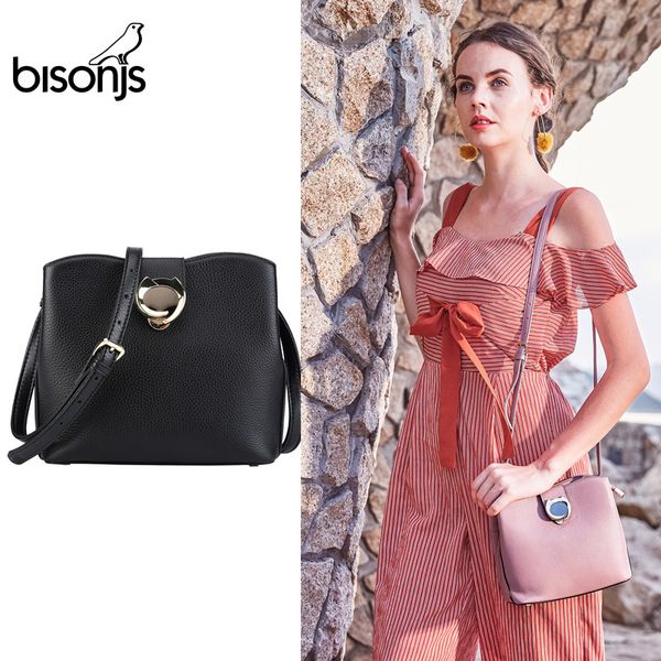bisonjs genuine leather bags for women bucket designer ladies crossbody bags women's over-the-shoulder b1364
bisonjs genuine leather bags for women bucket designer ladies crossbody bags women's over-the-shoulder b1364