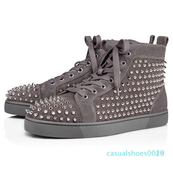 1new designer shoes studded spikes fashion red suede leather mens womens flat bottoms luxury shoes party lovers sneakers 36-46 with box c16, Black
1new designer shoes studded spikes fashion red suede leather mens womens flat bottoms luxury shoes party lovers sneakers 36-46 with box c16, Black