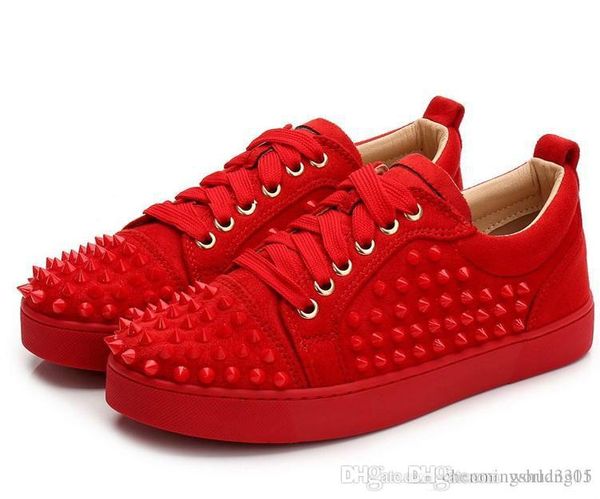for men women shoes party wedding crystal leather sneakers designer sneakers red bottom shoe low cut suede spike shoes l194 #054, Black
for men women shoes party wedding crystal leather sneakers designer sneakers red bottom shoe low cut suede spike shoes l194 #054, Black