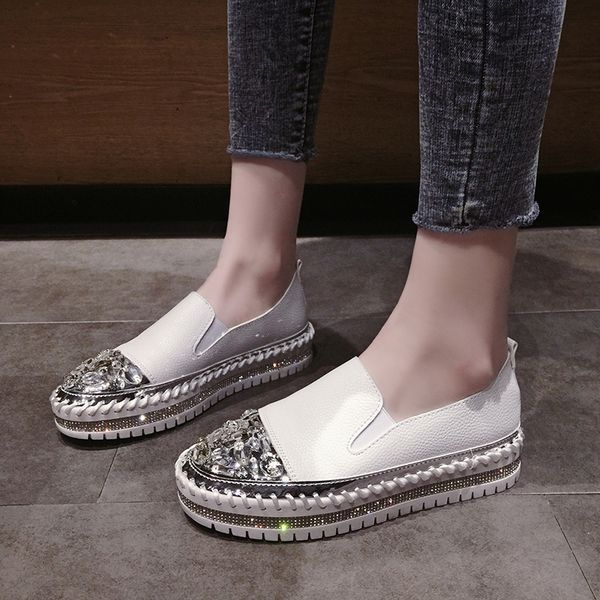 xjrhxjr весна лето плоская платформа повседневная обувь женщина моды алмазный rhinestone квартиры обувь женщины bling белые кожаные мокасины, Black
xjrhxjr весна лето плоская платформа повседневная обувь женщина моды алмазный rhinestone квартиры обувь женщины bling белые кожаные мокасины, Black