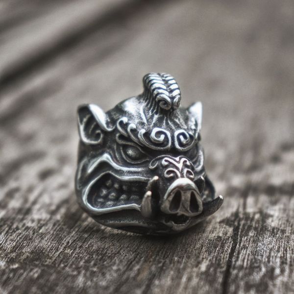 wild boar 316l stainless steel men fashion rings sus scrofa biker ring animal jewelry size 7-12, Silver
wild boar 316l stainless steel men fashion rings sus scrofa biker ring animal jewelry size 7-12, Silver