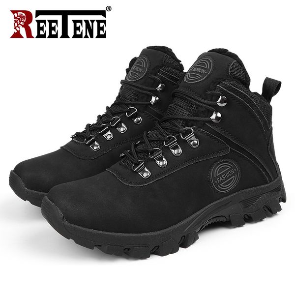 winter warm men's snow boots fashion leather waterproof boots men outdoor sneakers men hiking comfort work shoes male, Black
winter warm men's snow boots fashion leather waterproof boots men outdoor sneakers men hiking comfort work shoes male, Black